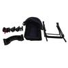 Dog Cat Stroller Breathable Visible Mesh Metal Frame Foldable 4 Wheels Pet Strolling Cart for Outdoor