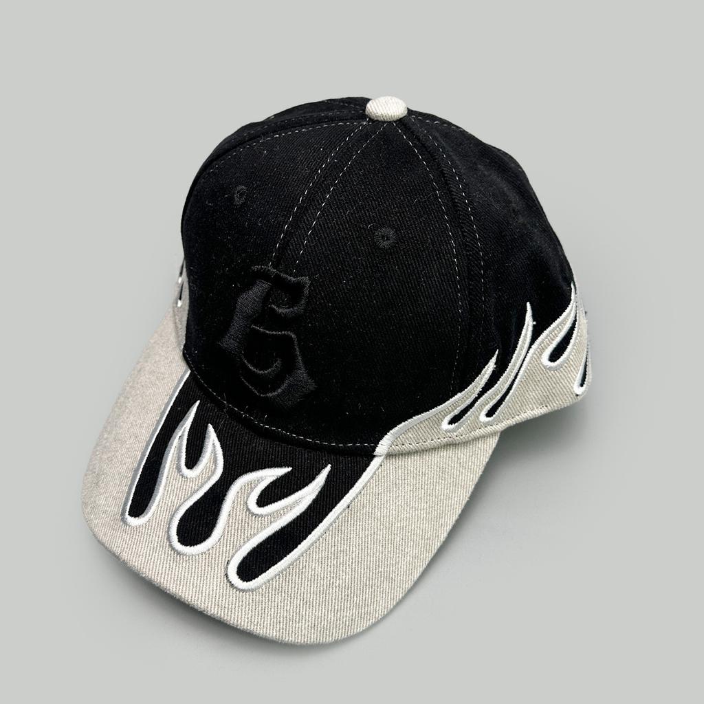Heavy Industry High Quality Flame Flag Niche Baseball Cap Men'S And Women'S Shade Color Matching Personality Hip Hop Cap