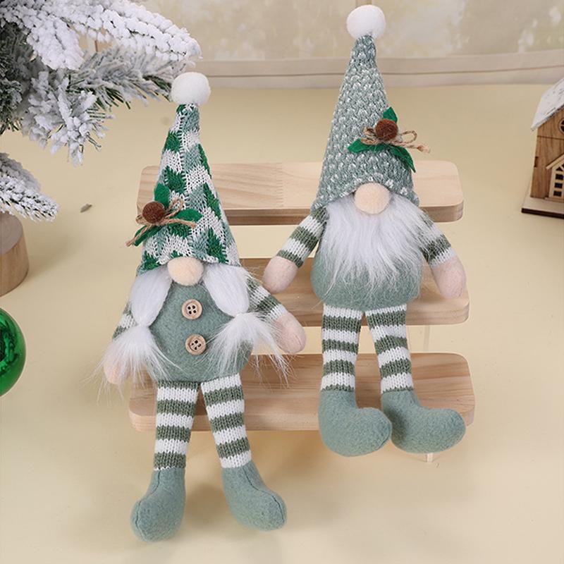Christmas Decorations Dwarf Figurines Long-Legged Rudolph Christmas Gift Ornaments
