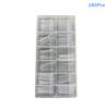 Space French Dual Forms 15 Sizes Clear Reusable Dual System Molds Fake Nails For Nail Extension DIY 30/60/75/90/120/150/180Pcs