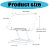 Ergonomic Acrylic Book Stand Height Adjustable and Angle for Reading Study and Cooking Foldable Portable Design