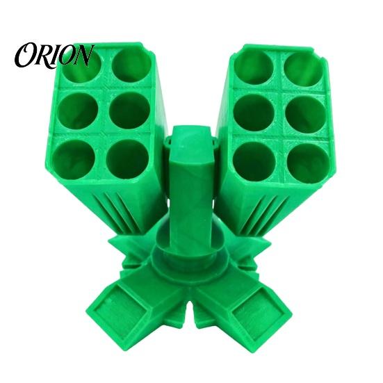 PLA Pen Stand 3D Printed Missiles Launcher Holder, Rocket Pencil Cup for Office Holder Desk, Multi-compartments Stationery Organizer Box Home