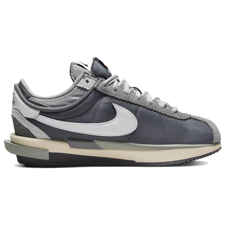 Sacai x Nike Zoom Cortez SP Żelaznoszary Unisex Trampki Ciemnoszary Biały DQ0581-001