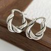 925 Sterling Silver Earrings For Women Trendy Vintage Twist Earring Jewelry Prevent Allergy Party Accessories Gift