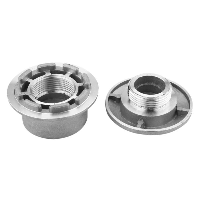 Universal Aluminum Grass Trimmer Head With 4 Lines Brush Cutter Head Thread Nylon Grass Cutting Line Head For Lawn Mower Silver