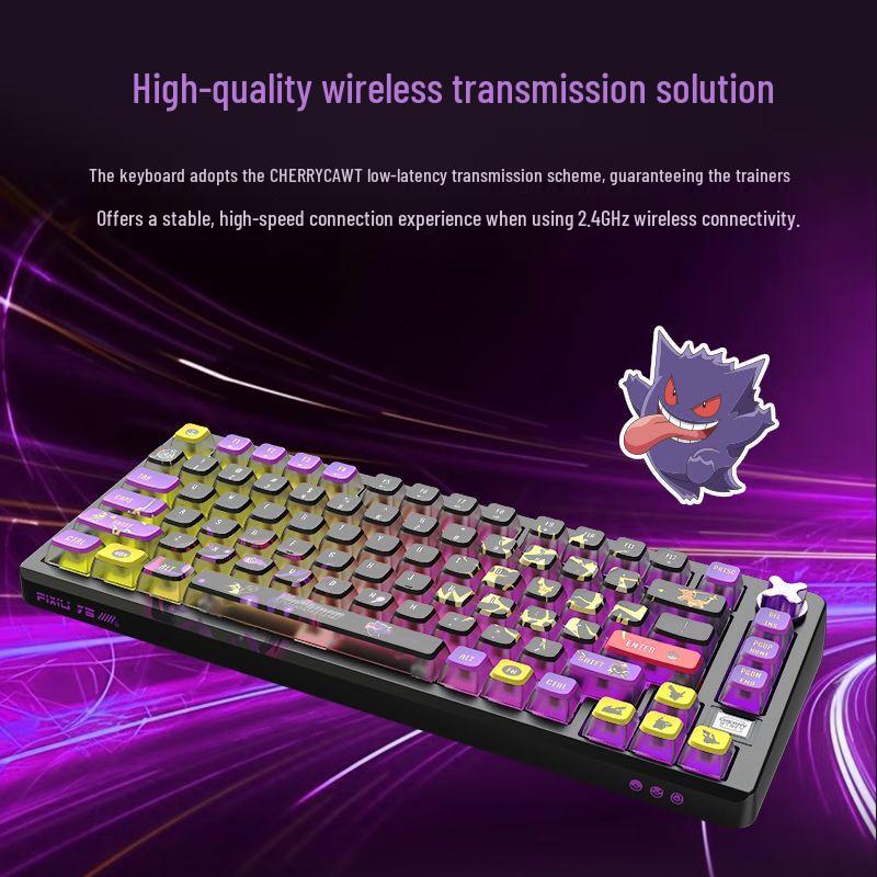 Cherry XTRFY PIXIU 75 Pokémon Edition Tri-Mode Mechanical Keyboard