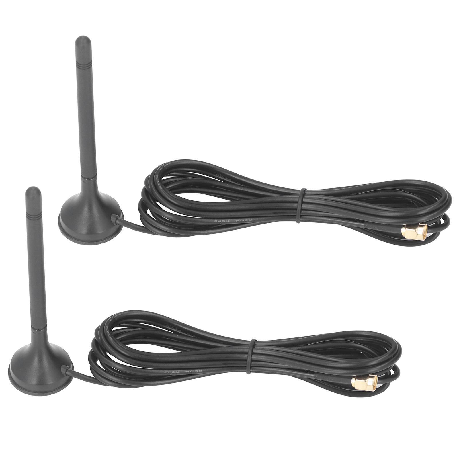 

2 шт. антенна на присоске с высоким коэффициентом усиления 2.4G 3dbi водонепроницаемая антенна с разъемом SMA для маршрутизатора