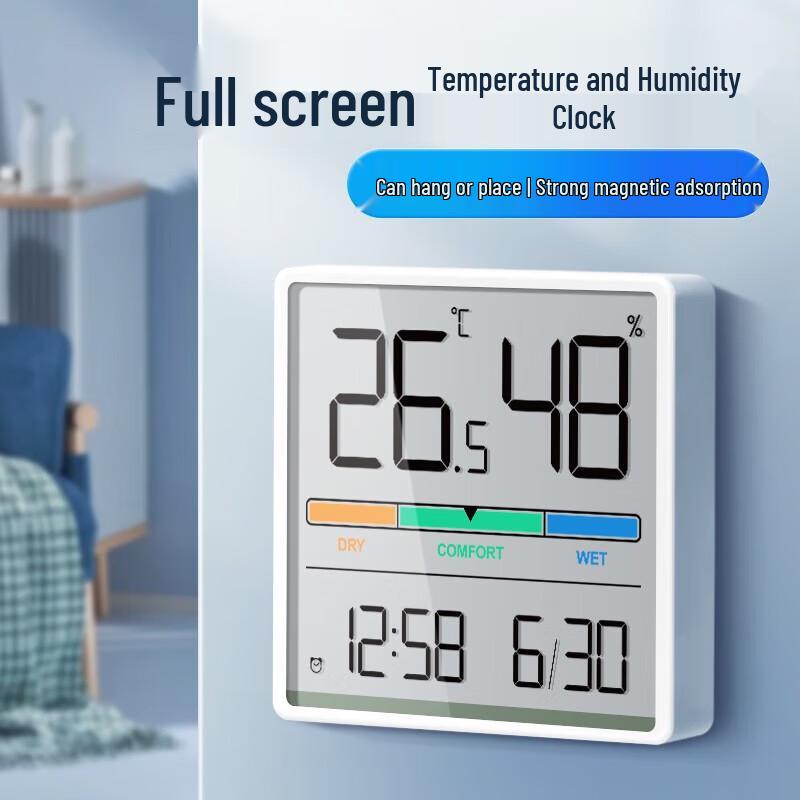 MaShi Hoge-Precisie Digitale Thermo-hygrometer Klok