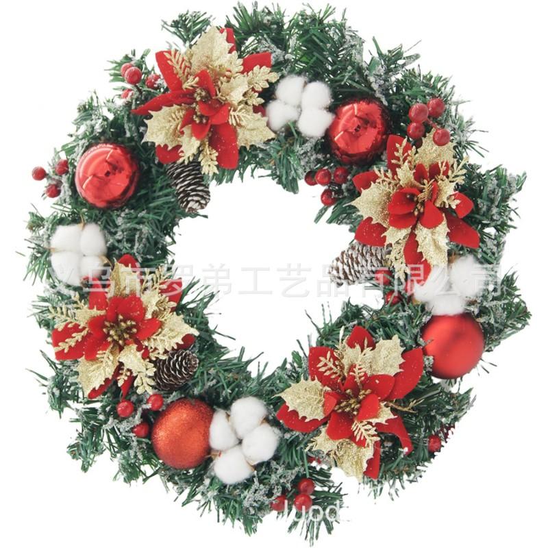 Christmas Wreath Door Hanging Decor Home Mall Window Party Festive Simulation Ornament