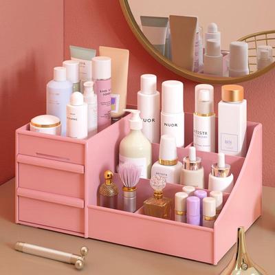 Cross-Border Drawer Makeup Vanity Table: Desktop Cosmetic & Skincare Organizer