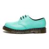 Dr. Martens 1461 Sapatos de Couro Casual Liso Verde Menta Sapatos Masculinos 26369983