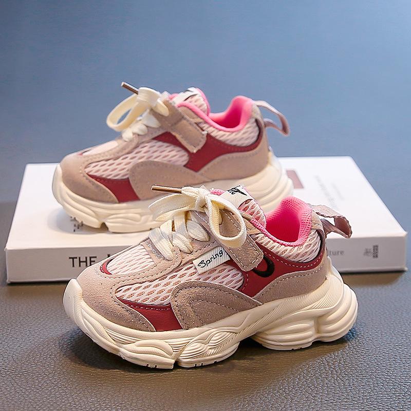 2025 new children's sports shoes boys autumn boys spring and autumn mesh breathable shoes girls dad shoes