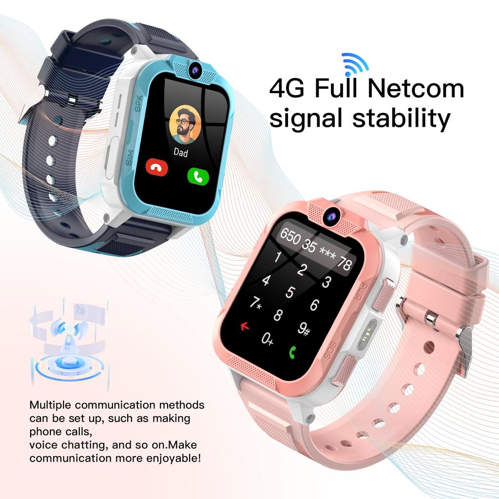 Blackview Z40 Pro Dětské chytré hodinky GPS 4G GPS tracker HD videohovor Baterie 850 mAh IP68 Vodotěsné SOS