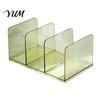 Library Book Ends Clear Acrylic Bookends, Stable Non Slip Desktop Organizer, Document Heavy Duty Holder File Holder, for Office Home Ad School