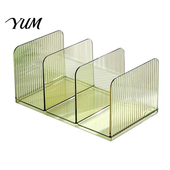 Library Book Ends Clear Acrylic Bookends, Stable Non Slip Desktop Organizer, Document Heavy Duty Holder File Holder, for Office Home Ad School