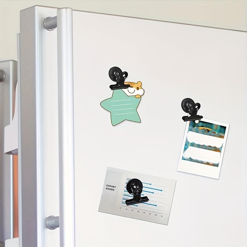 4pcs Magnetic Clip - Multifunctional Refrigerator and Whiteboard Magnet - Perfect for Kitchen, Office and Home Decoration, Magnetic Decor