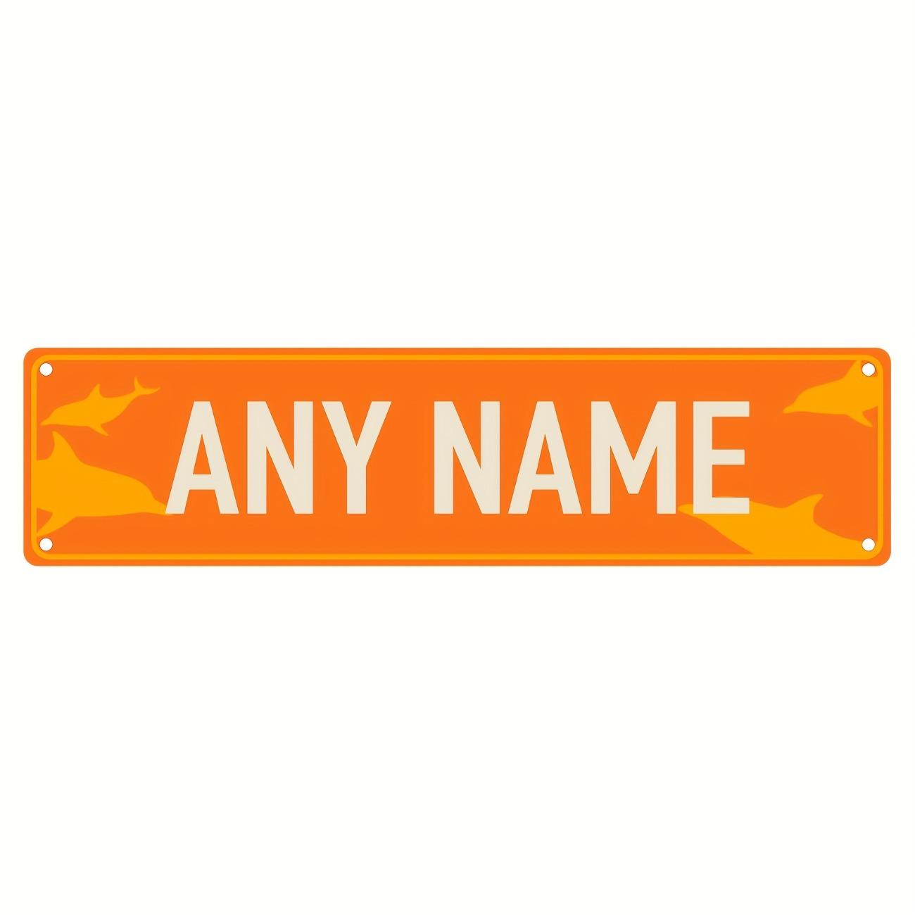 

1pc Aluminum Dolphin Sign Custom Street Decor for Home Bar Cafe