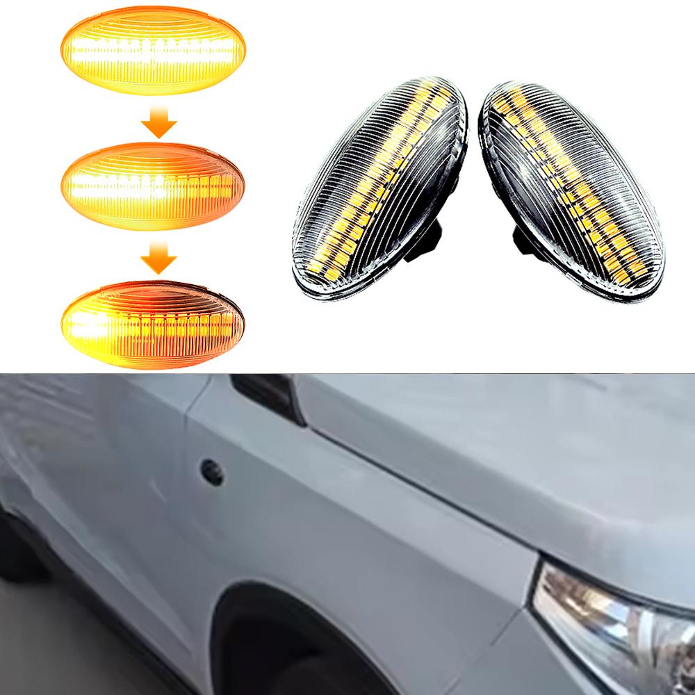 Dynamic Fender Turn Signal For Peugeot Citroen C1 C2 C3 C5 C6 107 206 307 207 407 607 1007 Berlingo Jumpy Led Light Side MarkerTurn Signal 2