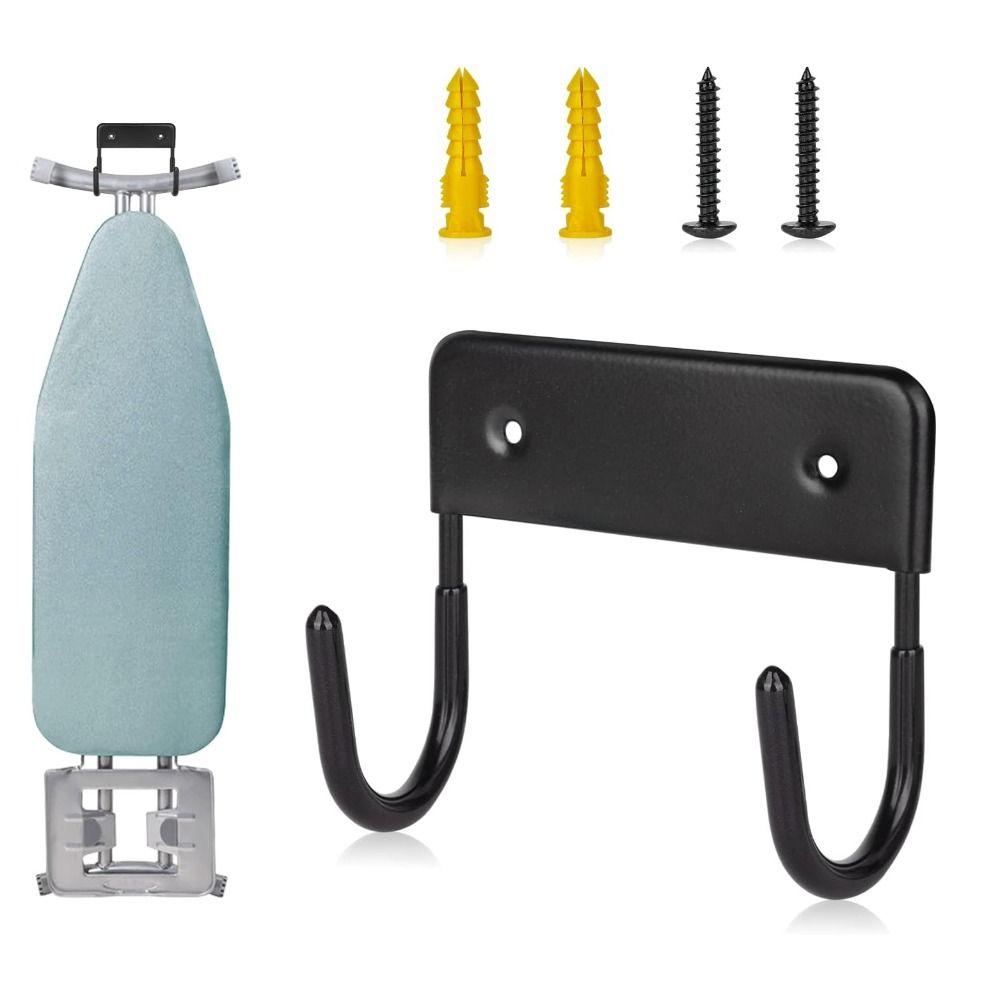 Easy Install Ironing Board Hanger Space Saving Iron Board Holder Laundry Room Storage