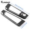 For Fiat 500 Abarth 595 695 2008-2025 ABS Carbon Fiber LHD Car Rearview Mirror Adjustment Window Button Switch Storage Sticker