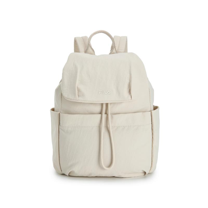 

FILA Original Fashion Simple Classic Retro Casual Commuter Versatile Lightweight Practical Fabric Backpack Women backpack Gray Beige F13W629165FBG Gray Wheat