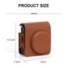 PU Leather Storage Bag for Fujifilm Instax mini 99 Instant Camera Case Adjustable Strap Protective Cover Photography Pouch