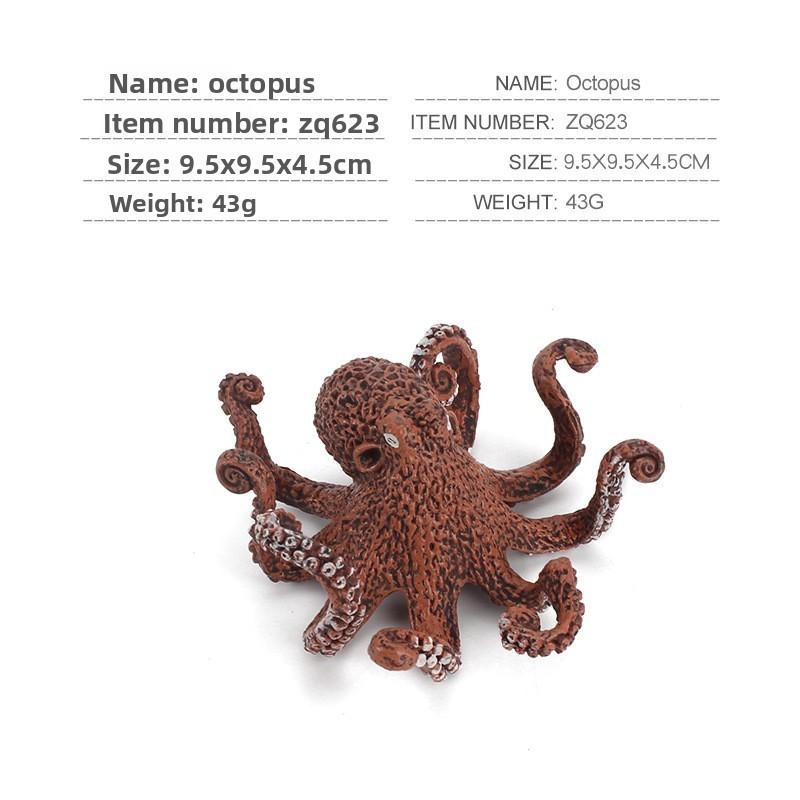 Octopus Squid And Realistic Marine Animal Pvc Model Toy For Display Educational
