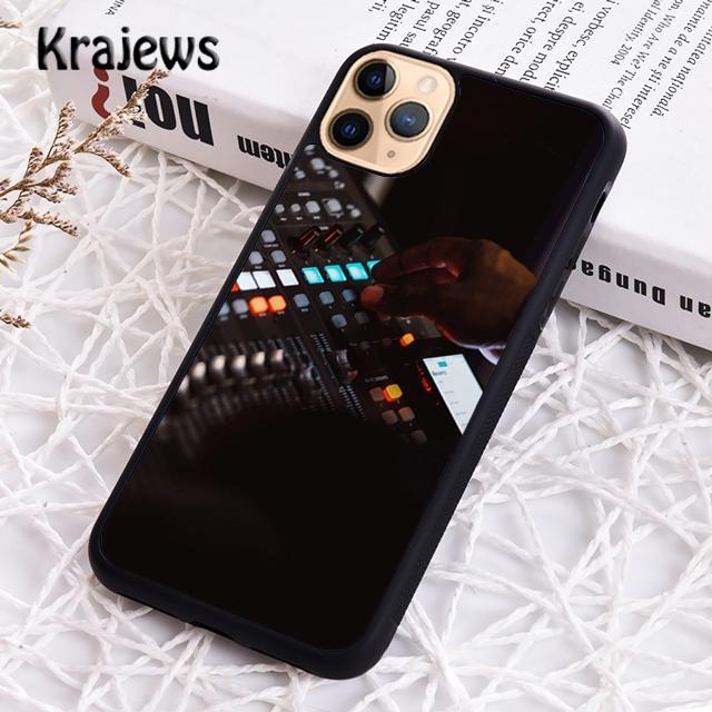 Krajews DJ Mixer Music Soft Phone Case Cover For iPhone 17 Air 16 15 14 Plus 11 12 13 Pro Max Coque Shell Fundas