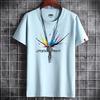 S-6XL 5 Colors Men Short Sleeves T-shirt Comfortable Round Neck Pure Cotton Casual Tee Shirt