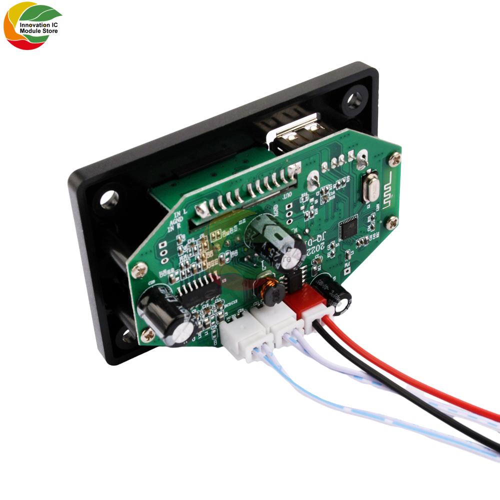87.5-108.0MHZ DC7-25V Amplifier Board 2*40W Bluetooth 5.0 Car Mp3 Players Support For Recording and FM USB SD Audio Decode Board