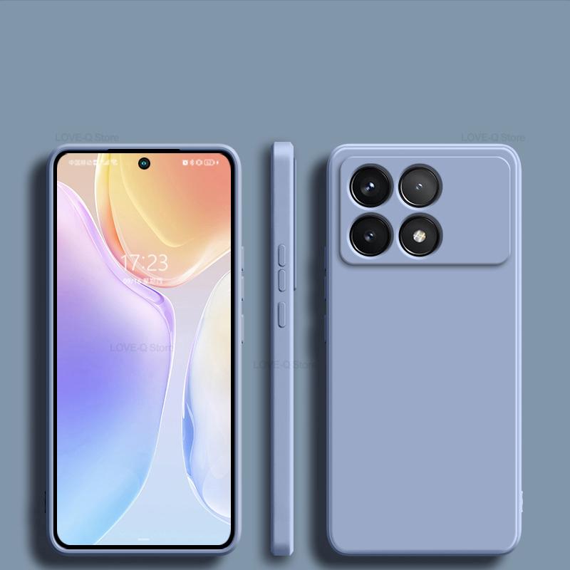 Shockproof Protective Cover For Poco X6 Pro Case Liquid Silicone Phone Cases