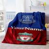 Liverpool Personalized Name Blanket Lightweight Personalized Blanket Comfortable Great for Sofa Home Decor Seaside Living Room for All Occasions