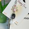 Bag Pendant Lightweight Mini Cat Furry Ball Charm Key Chain with Bow Decoration Mobile Phones Keychains Gift Accessory