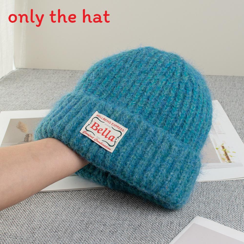 

Knitted Winter Hat For Women With Warmth And Windproof Features For Casual Outdoor Use Blue
