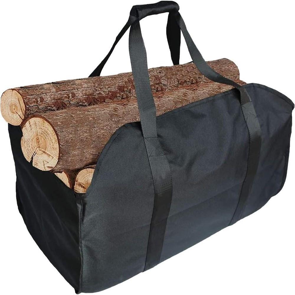 Sturdy Handles Firewood Storage Bag Large Capacity Wood Carry Bag Log Carrier  Log Transport