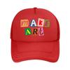 Make Art Collage Sticker Mesh Baseball Cap