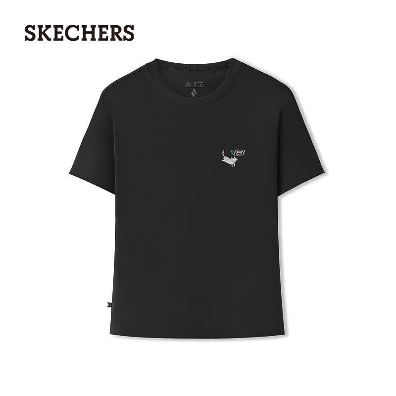 Skechers Women's Slim-Fit Knit Short Sleeve T-Shirt L226W017