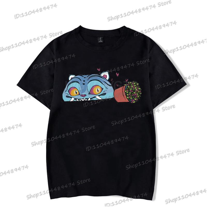 

Смешные футболки с тигром K-pop Охотники на демонов Мода Подарки для фанатов Женские Мужские Футболки с круглым вырезом Аниме K-pop Охотники на демонов Корейский Ульззанг Уличная одежда 3XL