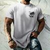 Men's Basic Hawaiian Style Short Sleeve T Shirt UPF50 Plus Sun Protection Breathable Loose Fit Summer Outdoor Casual Top