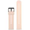 Rubber Watch Strap U27 - Light Pink/Black - 20Mm