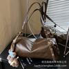 Retro high-end bag women's 2025 new autumn and winter fashion simple underarm pillow bag niche texture messenger bag