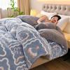 Warm Winter Lambswool & Fleece Quilt - Thick, Cozy Single Size for All Seasons