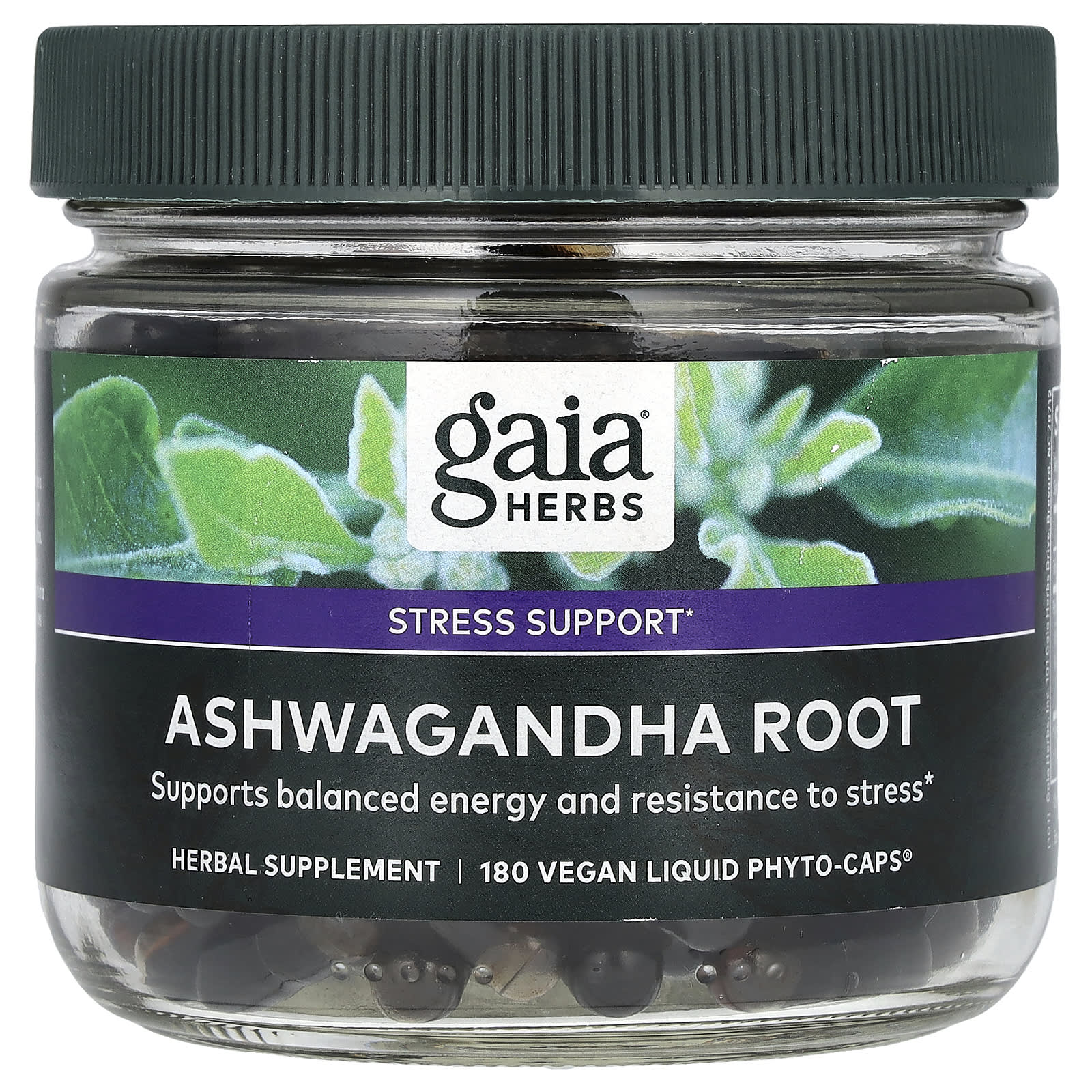 

Ashwagandha Root, Vegan Liquid Phyto-Caps 180 Tablets