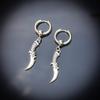 Gothic Silver Sword Dagger Earrings for Women - Dark, Stylish, and Creative Retro Ear Ornaments