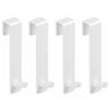 No Drill Heavy Duty Over-the-Cabinet Door Hook Wooden Glass Cabinet Bathroom Dorm Towel Headphone Kitchen Storage Organizer
