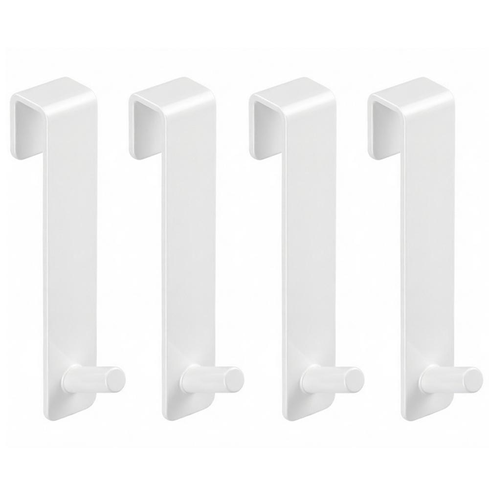 No Drill Heavy Duty Over-the-Cabinet Door Hook Wooden Glass Cabinet Bathroom Dorm Towel Headphone Kitchen Storage Organizer