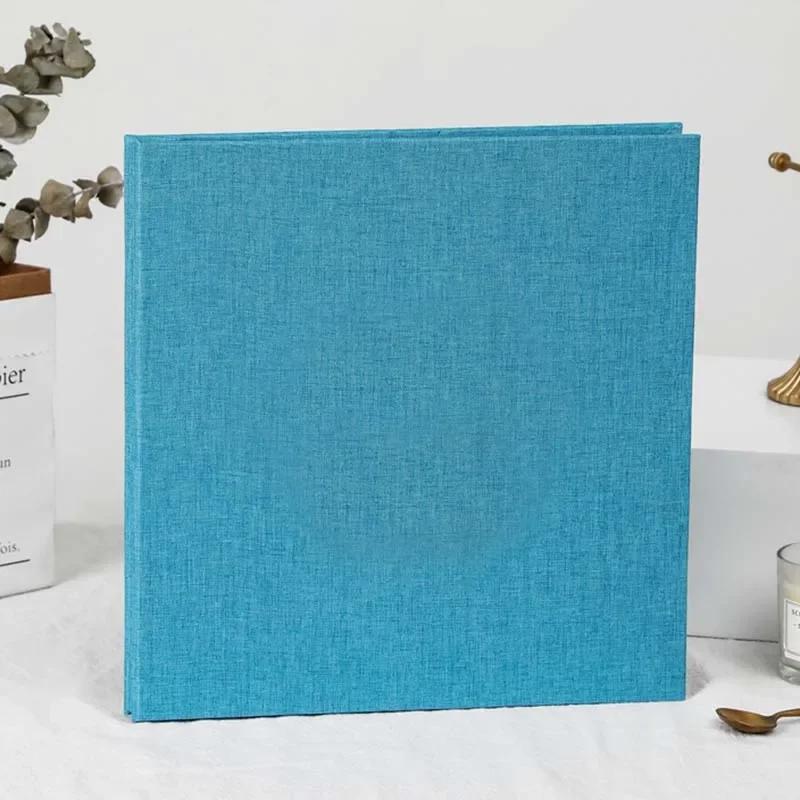 DIY Retro Family Large-capacity Self-adhesive Lamination Simple Linen Photo Album
