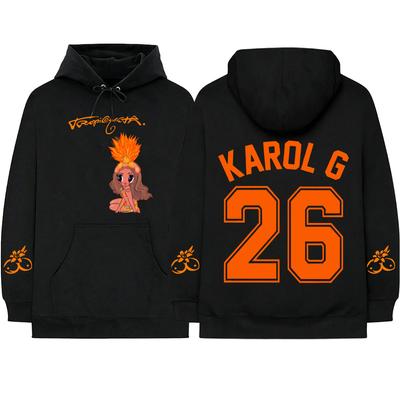 Singer Karol G 2026 Tour Album Merch Hoodies Men's Women Clothing Fashion Harajuku Oversized Long Sleeve Sweatshirts Streetwear
