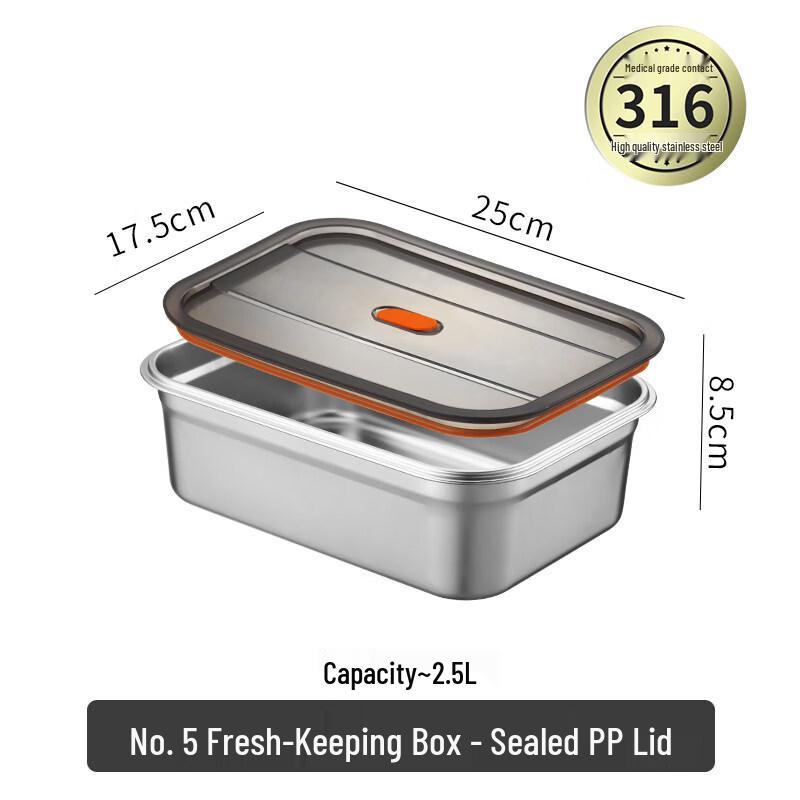 ZISIZ 316 Stainless Steel Food Storage Container
