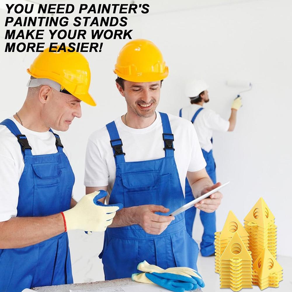 40Pcs ABS Pyramid Stands, Mini Cone Paint Stands for Cabinet Paint